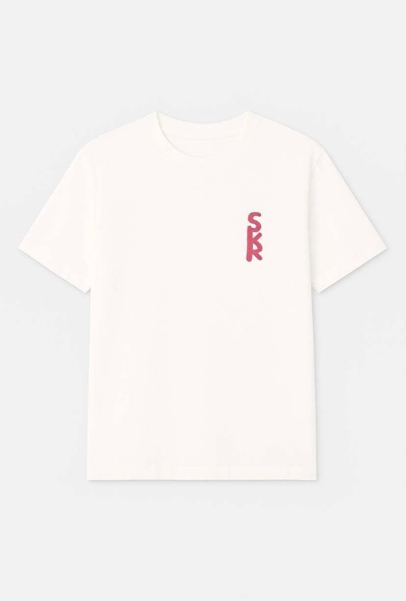 T-shirt SKR | Bleu & Rose